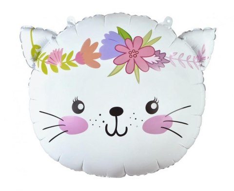 Balon foliowy Kotek, 44x35 cm (głowa) 35cal Godan (BF-HKOT) Balon foliowy Kotek, 44x35 cm (głowa) 35cal Godan (BF-HKOT)