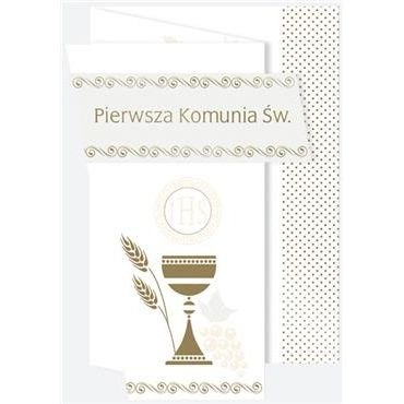 Kartka składana Komunia święta B6 Pol-mak Kartka składana Komunia święta B6 Pol-mak