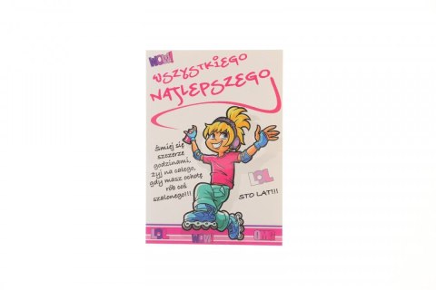 Kartka składana Young Urodzinowy dla dziewczyny B6 Ev-corp (STKY-013) Kartka składana Young Urodzinowy dla dziewczyny B6 Ev-corp (STKY-013)