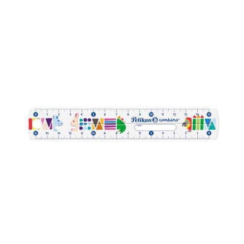 Linijka plastikowa Combino 811224 15cm Pelikan (300008950) Linijka plastikowa Combino 811224 15cm Pelikan (300008950)