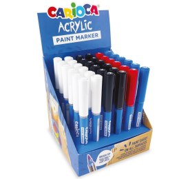 Marker specjalistyczny akrylowy z pędzelkiem 36 szt Carioca (160-2551)
