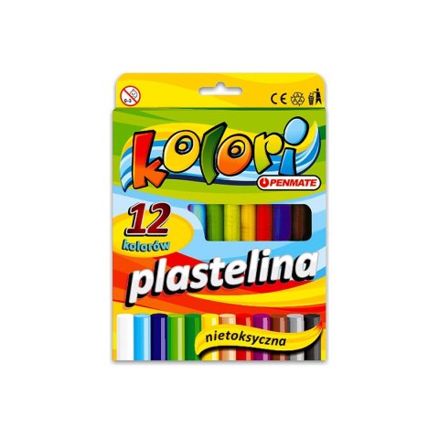 Plastelina 12 kol. KOLORI mix Penmate (TT6583) Plastelina 12 kol. KOLORI mix Penmate (TT6583)
