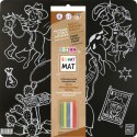 Podkład na biurko FUNNY MAT BLACK WESTERN sfu703 czarny polipropylen PP [mm:] 400x400 Strigo (8681379307031)