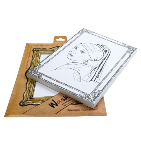 Podkład na biurko FUNNY MAT white J.Vermeer Dziewczyna z perł a sfu0005 biały polipropylen PP [mm:] 250x350 Strigo (868137930002