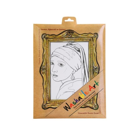 Podkład na biurko FUNNY MAT white J.Vermeer Dziewczyna z perł a sfu0005 biały polipropylen PP [mm:] 250x350 Strigo (868137930002