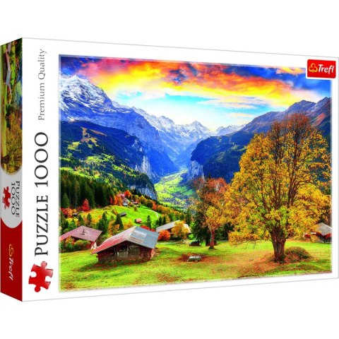 Puzzle Malownicza alpejska wioska 1000 el. Trefl (10775)