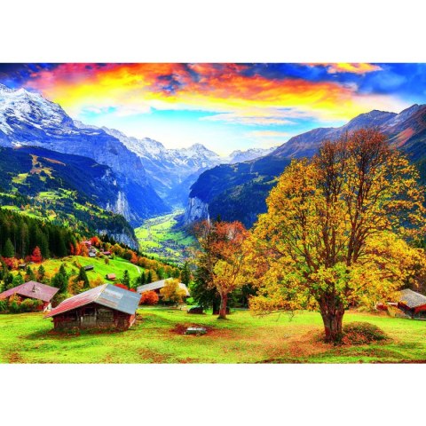 Puzzle Malownicza alpejska wioska 1000 el. Trefl (10775)
