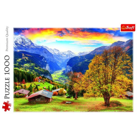 Puzzle Malownicza alpejska wioska 1000 el. Trefl (10775)