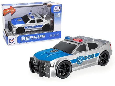 Samochód policyjny 1:20, światło, dźwięk Adar (608054)