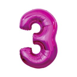Balon foliowy cyfra 7 srebrny 35 cm 45cal Godan (FG-C35S7)