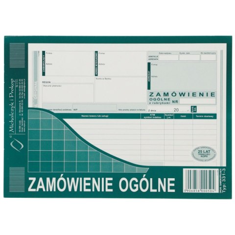 Druk samokopiujący S o/1k A5 80k. Michalczyk i Prokop (331-3) Druk samokopiujący S o/1k A5 80k. Michalczyk i Prokop (331-3)