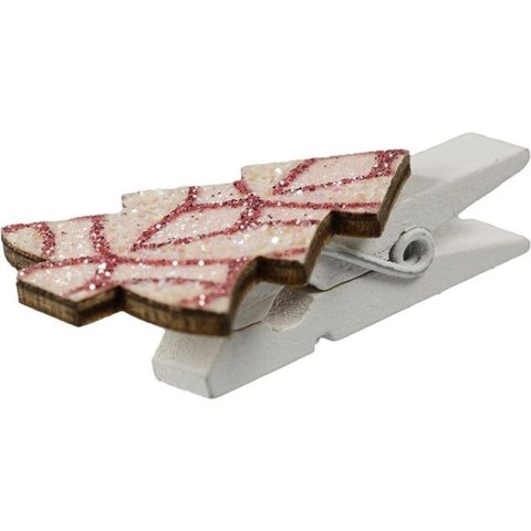 Ozdoba drewniana Craft-Fun Series klamerki XMAS choinki Titanum (18BR-39)