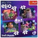 Puzzle Pozaziemskie życie Elio 4w1 el. Trefl (34665)