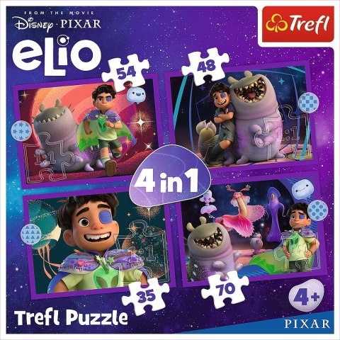 Puzzle Pozaziemskie życie Elio 4w1 el. Trefl (34665)