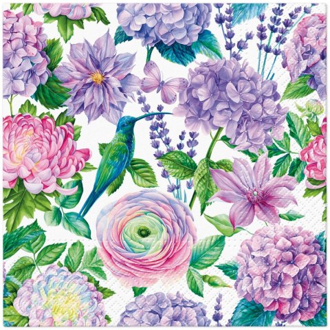 Serwetki Lunch Purple Delight mix nadruk bibuła [mm:] 330x330 Paw (SDL147800)