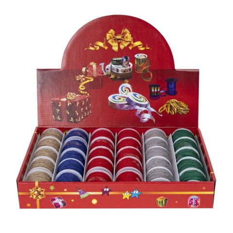 Sznurek Sznurek ozdobny 10m, mix 6 kolorów Rozette (5907354131754)