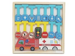 Układanka drewniana, pojazdy Adar (606869)
