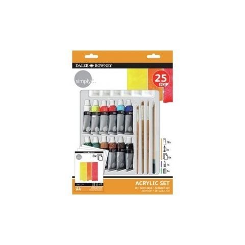 Zestaw plastyczny Simply Acrylic BLACK FRIDAY Daler Rowney (126500410)