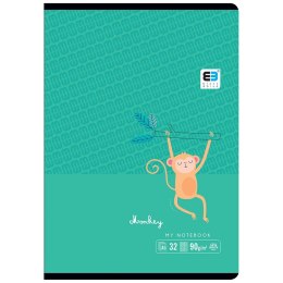 Zeszyt Black & Blue Tropical A5 32k. 70g linia Interdruk (ZE32=BBT)