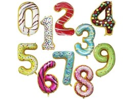 Balon foliowy 0-9, wym. 43x36x27cm, mix Adar (308091)