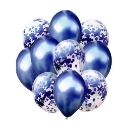 Balon gumowy zestaw balonów 10 elementów granat granatowy Antella