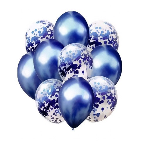 Balon gumowy zestaw balonów 10 elementów granat granatowy Antella Balon gumowy zestaw balonów 10 elementów granat granatowy Antella