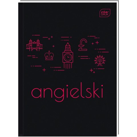 Brulion ANGIELSKI A5 80k. 70g krata Interdruk