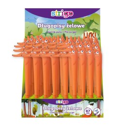 Długopis LISKI mix żelowy wkład niebieski 0,5mm Strigo (SSC236)