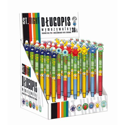 Długopis St.Right wymazywalny 36 szt displ Bambino (5903235657948) Długopis St.Right wymazywalny 36 szt displ Bambino (5903235657948)