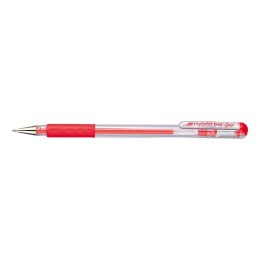 Długopis żelowy czerwony 0,6mm Pentel (K116)