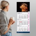 Kalendarz ścienny PREMIUM trójdzielny A4 Press (PIES)