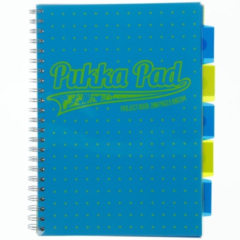 Kołozeszyt (kołonotatnik) DOTS A4 200k. 80g kratka Pukka (8471-NEO)