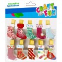 Ozdoba świąteczna BN KLAMERKI SKARPETY Craft with Fun (501909) Ozdoba świąteczna BN KLAMERKI SKARPETY Craft with Fun (501909)
