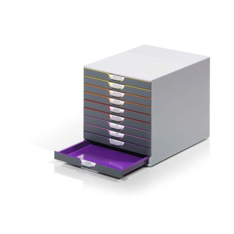 Pojemnik z szufladami szary 10 szuflad [mm:] 292x280x356 Durable (7610)