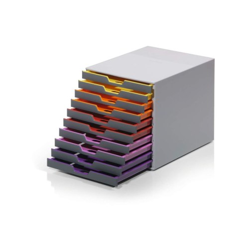 Pojemnik z szufladami szary 10 szuflad [mm:] 292x280x356 Durable (7610)