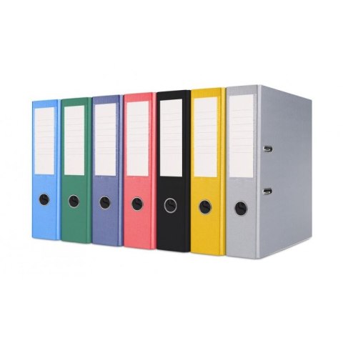 Segregator dźwigniowy z szyną A4 75mm zielony Basic (21024221-02)