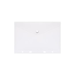 Teczka plastikowa na zatrzask A5 biały Biurfol (TKZ-A5-10)