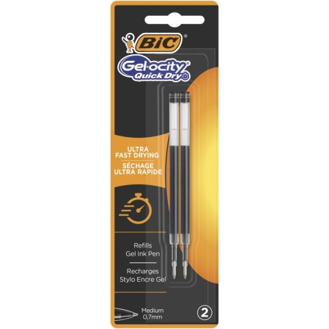 Wkład do długopisu czarny QUICK DRY GEL 0,7mm Bic (967263)