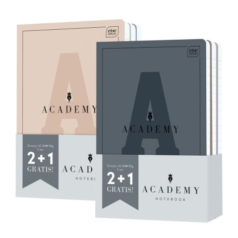 Zeszyt ACADEMY Hybryda A5/60= 2+1 gratis A5 60k. linia Interdruk (5902277356000) Zeszyt ACADEMY Hybryda A5/60= 2+1 gratis A5 60k. linia Interdruk (5902277356000)