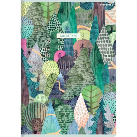 Zeszyt megamix A5 16k. 70g podwójna linia kolor Top 2000 (400168845)