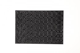 Cyfry samoprzylepne czarne Farro