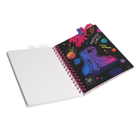 Kołobrulion Stitch z głowkami A5 100k. krata Patio (91736PTR)