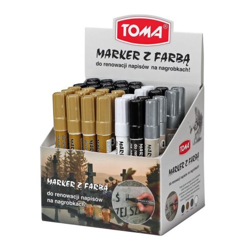 Marker specjalistyczny mix mix 2,5mm okrągła końcówka Toma Marker specjalistyczny mix mix 2,5mm okrągła końcówka Toma