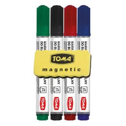 Marker suchościeralny mix 1,5mm okrągła końcówka Toma
