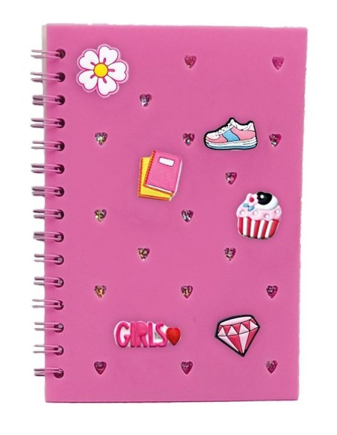 Notes (notatnik) z wpinkami różowy A5 80k. krata Stnux (STN9100) Notes (notatnik) z wpinkami różowy A5 80k. krata Stnux (STN9100)