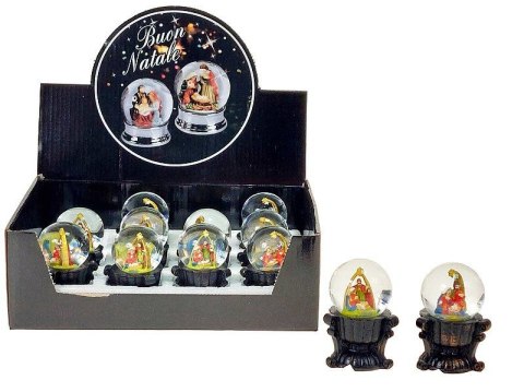 Ozdoba świąteczna kula śnieżna 8x4cm Adar (606098) Ozdoba świąteczna kula śnieżna 8x4cm Adar (606098)