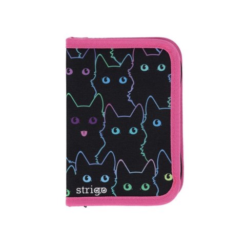 Piórnik KOTY 2 klapki Strigo (SSC261)