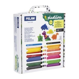 Plastelina 12 kol. Wildlife z akcesoriami mix Milan (914312)
