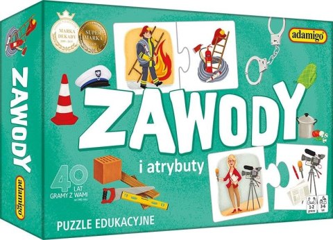 Puzzle zawody i atrybuty 24 el. Kukuryku