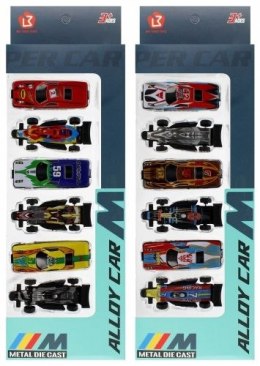 Samochód wyścigowy metalowy zestaw 6szt. Mega Creative (524208)